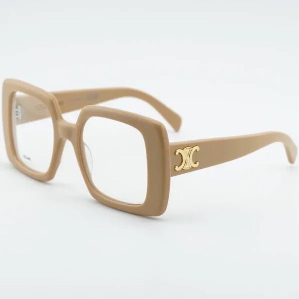 New! Celine CL50121I 057 Chic Beige Eyeglasses for Women, Authentic - Picture 2 of 8